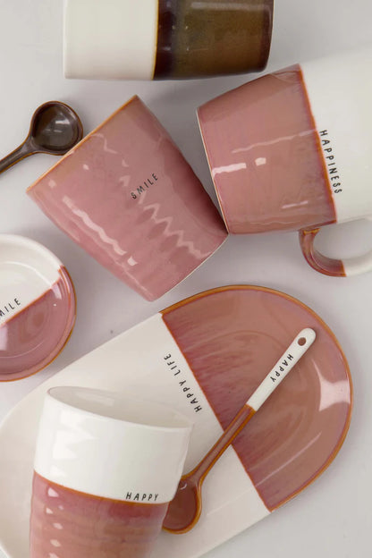 Zusss | Lepeltje happy wit/burgundy