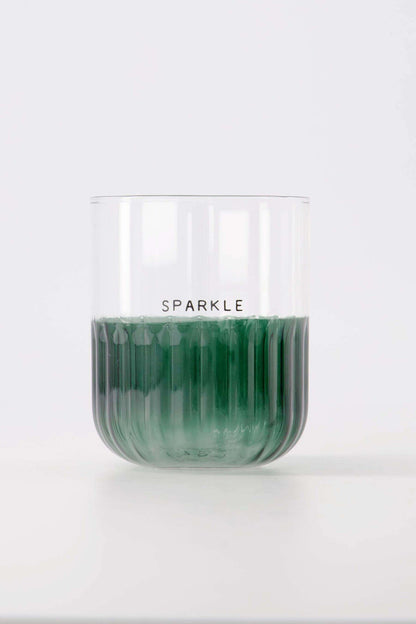 Zusss | Drinkglas sparkle groen
