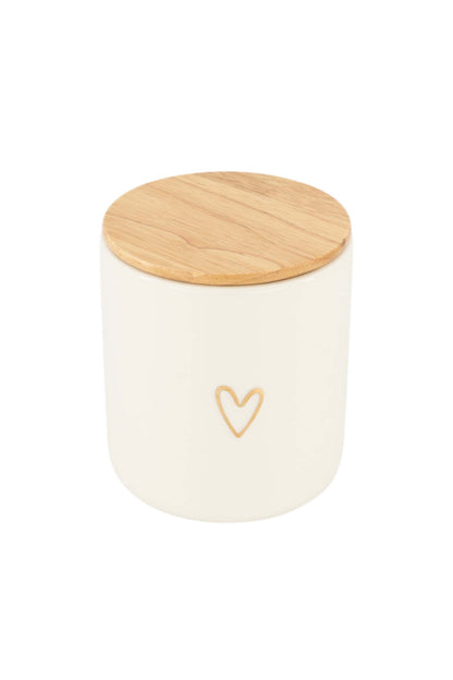 Zusss | Herzförmiges Vorratsglas mit Deckel M