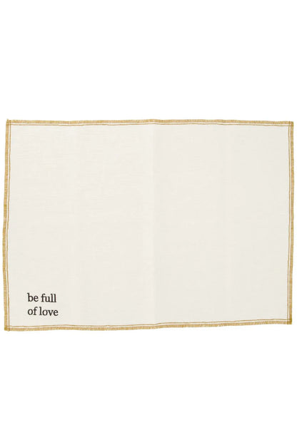 Zusss | Set van 2 placemats be full of love