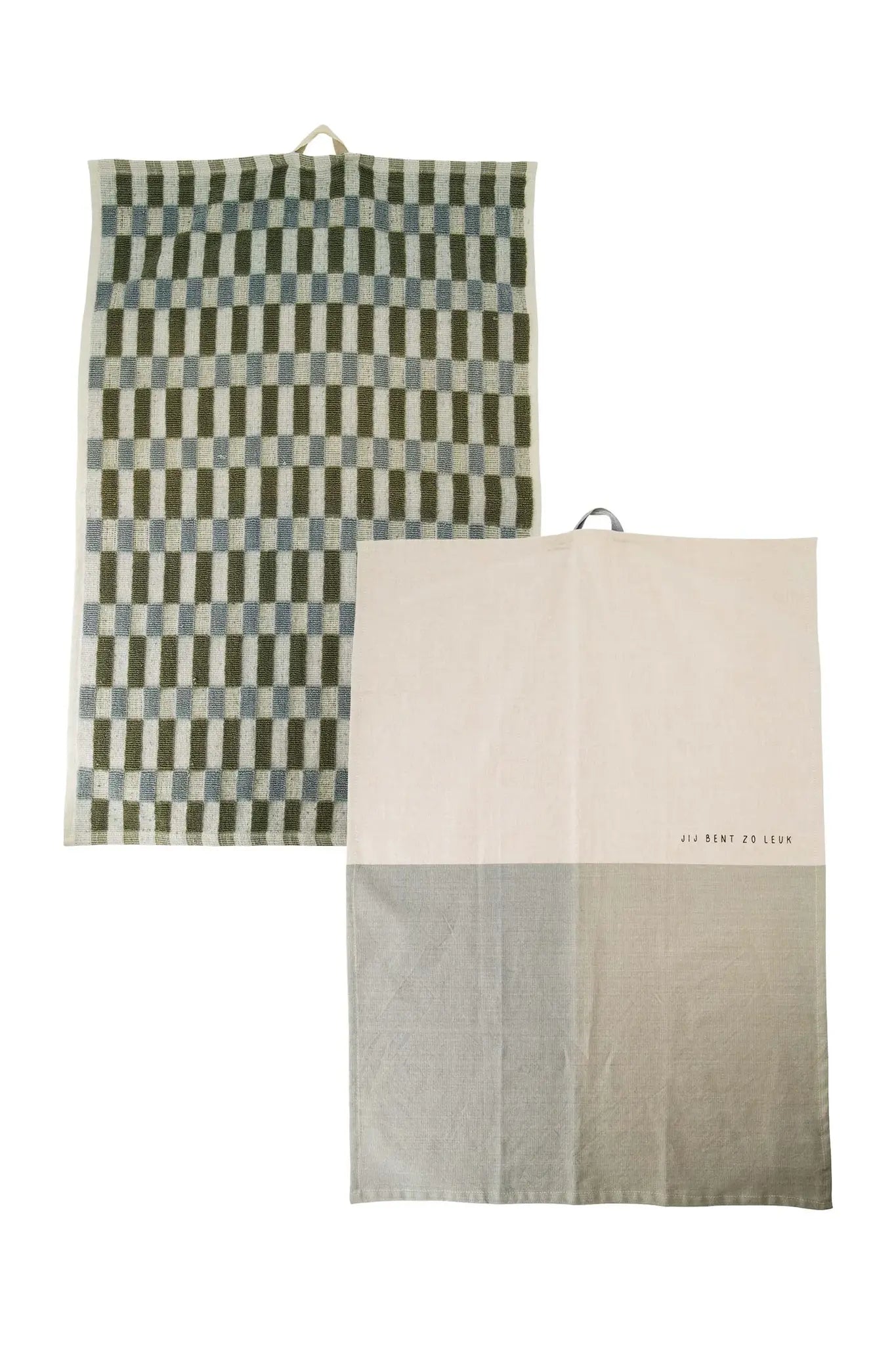 Zusss | Keukenset jij bent zo leuk zand/grijs/groen