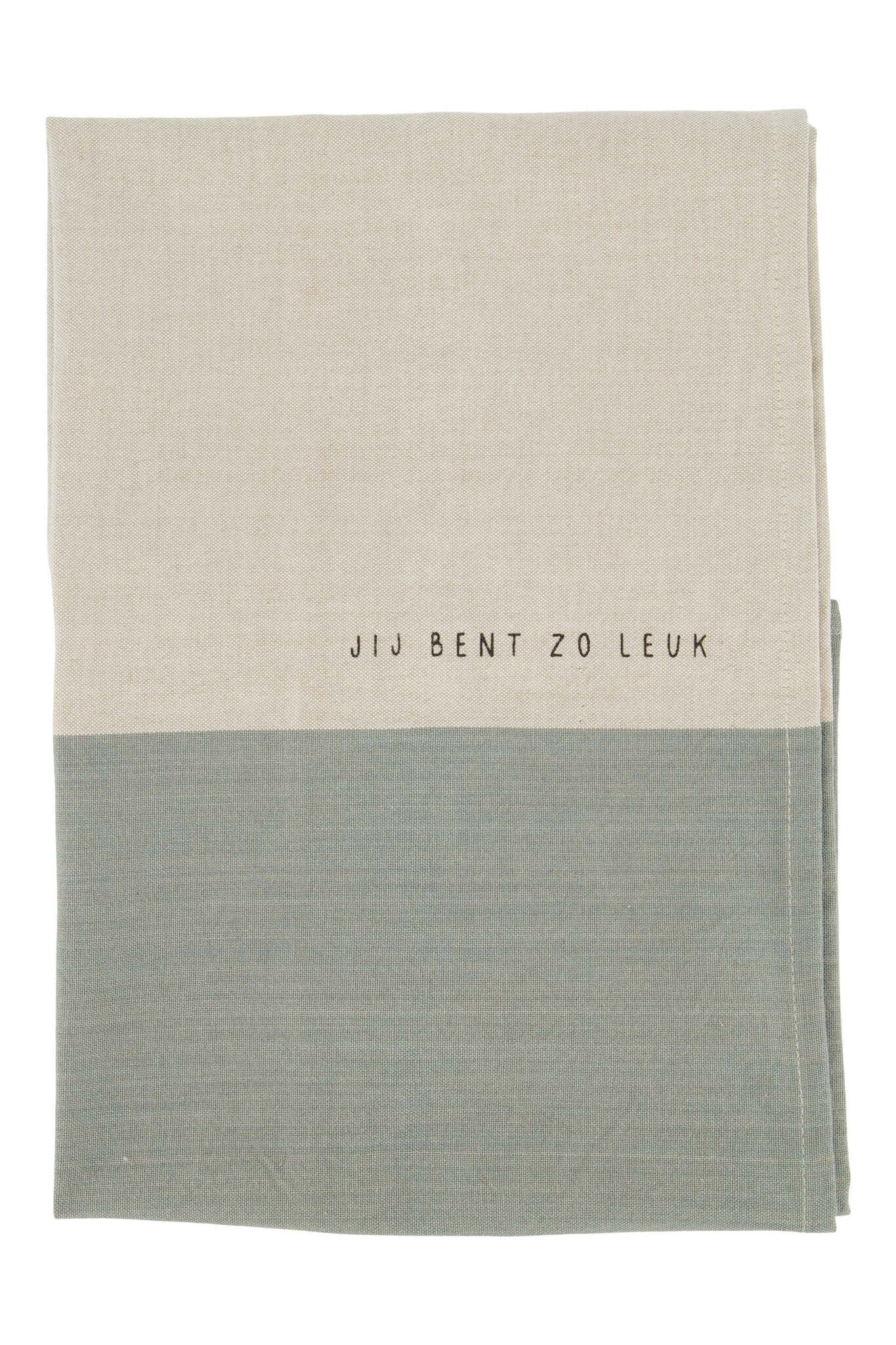 Zusss | Keukenset jij bent zo leuk zand/grijs/groen