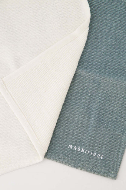 Zusss | Vaatdoekjes zo leuk grijsblauw set van 2