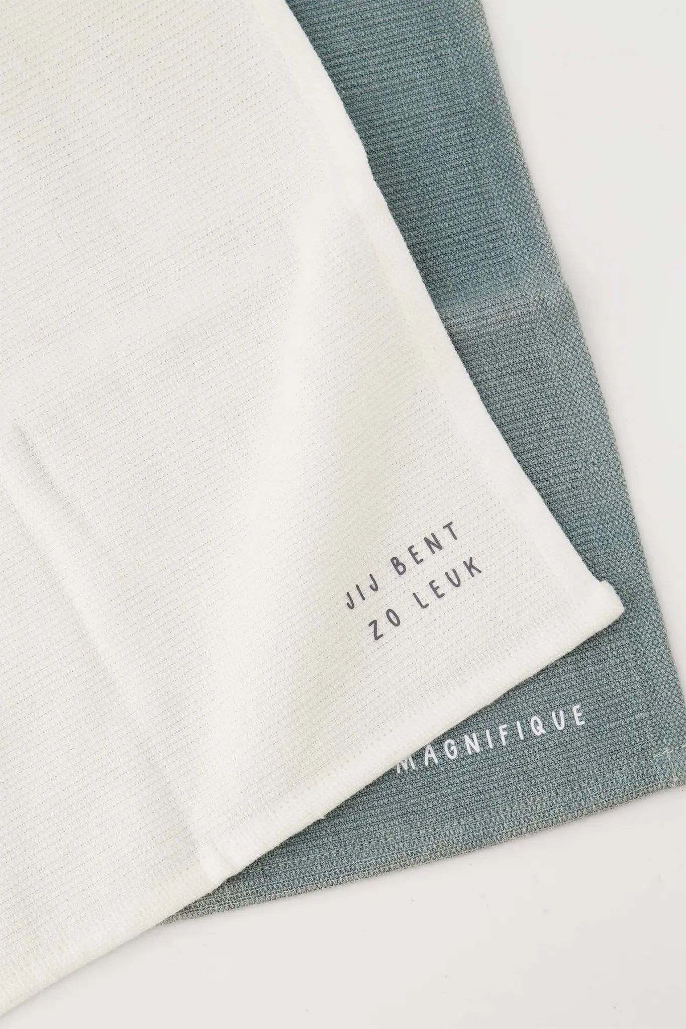 Zusss | Geschirrtücher, so süß, grau-blau, 2er-Set