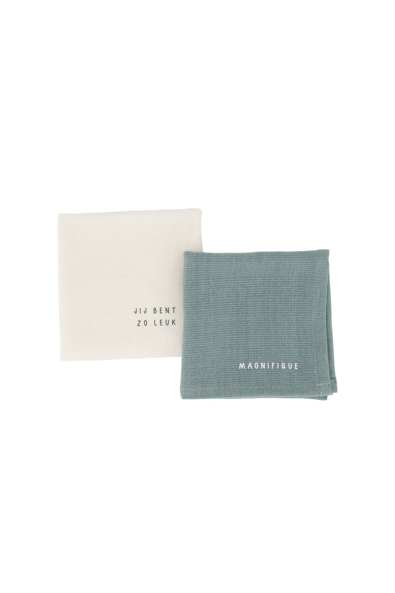 Zusss | Geschirrtücher, so süß, grau-blau, 2er-Set