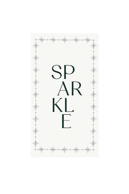 Zusss | Rechteckige Glitzerservietten