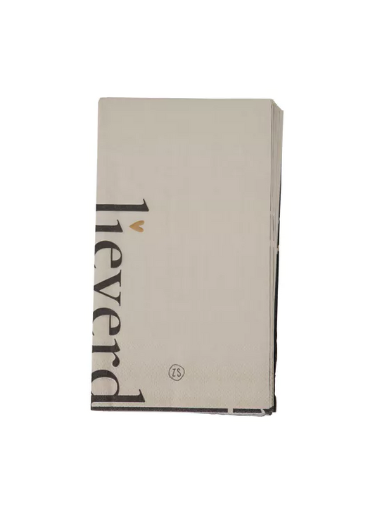 Zusss | Servetten lieverd geniet zand