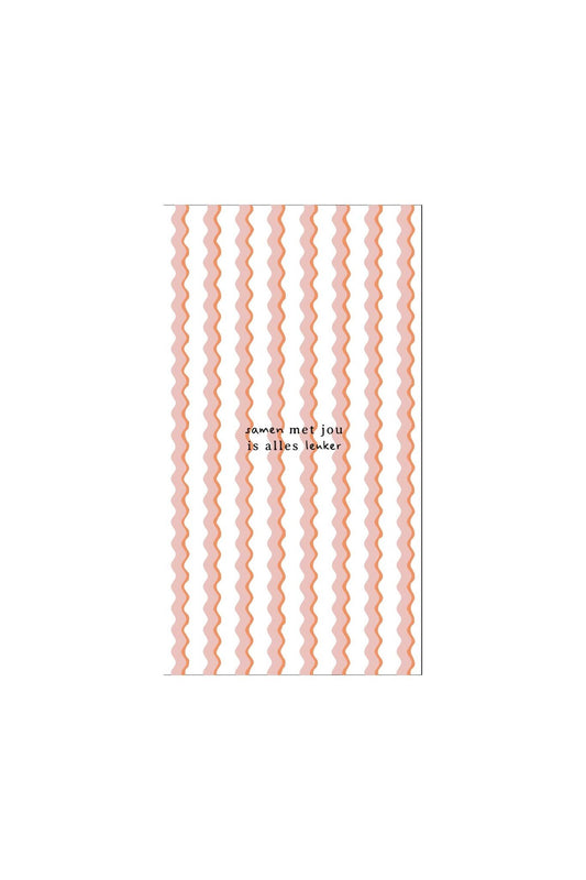 Zusss | Servetten Met jou is alles leuker 11x20cm