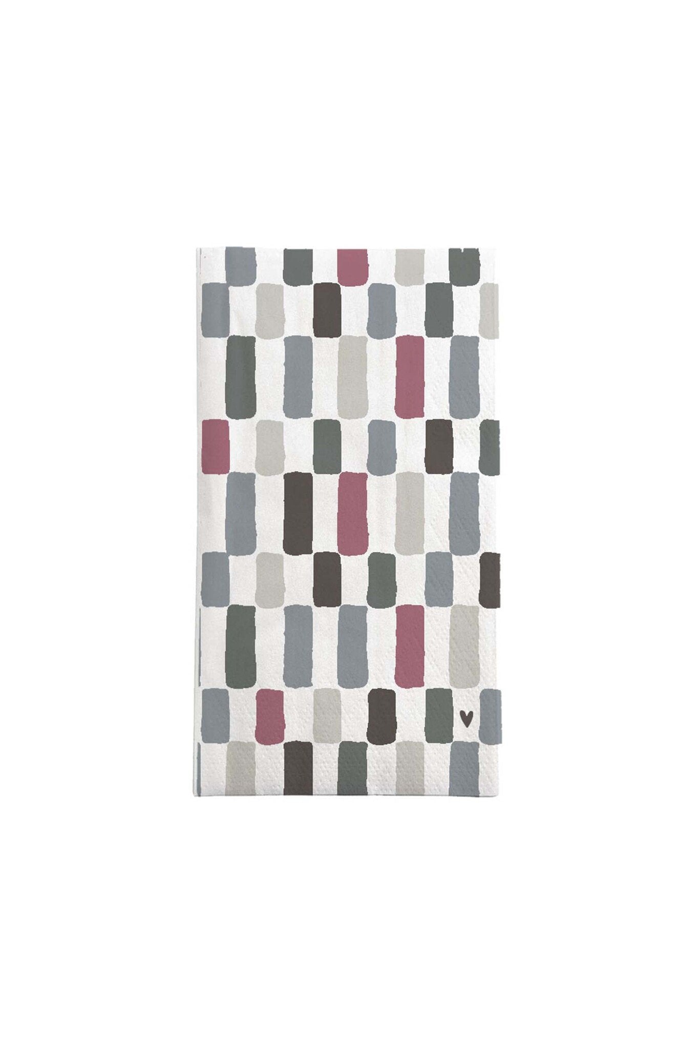 Zusss | Servietten mit rechteckigem Herzmuster
