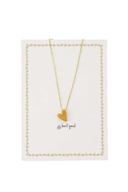 Zusss | Postkarte mit goldener Herzkette