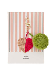 Zusss | Ansichtkaart tashanger pompon hart merci beaucoup
