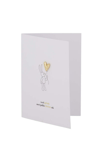 Zusss | Wenskaart hartje kleine uk broche wit