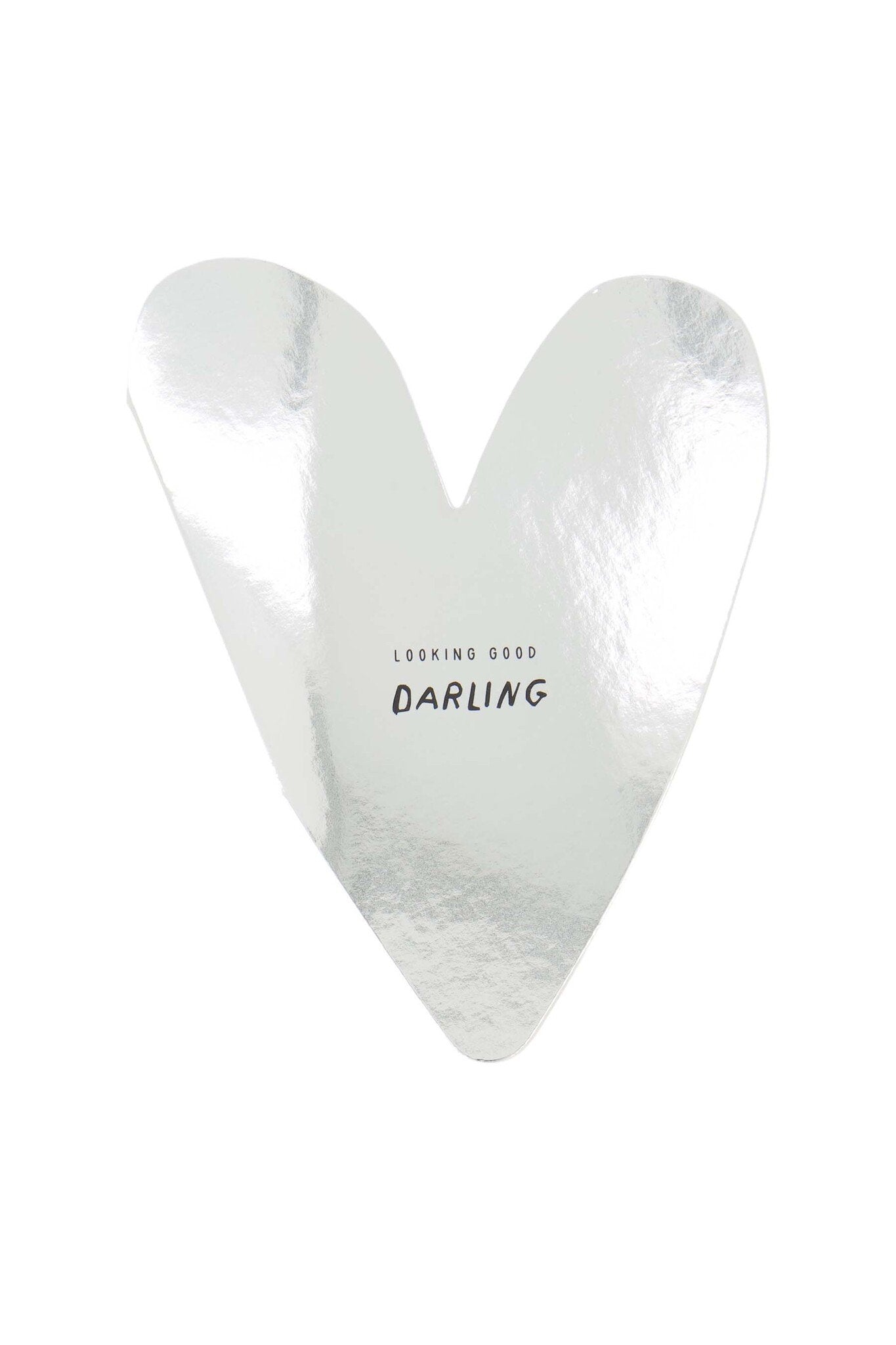 Zusss | Grußkarte Liebling Herz Silber