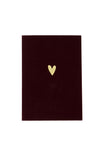 Zusss | Wenskaart hartje velvet rood