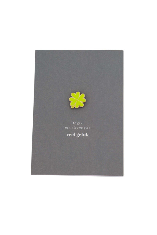 Zusss | Grußkartenmagnet Kleeblatt