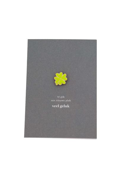 Zusss | Grußkartenmagnet Kleeblatt