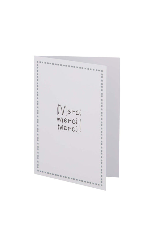 Zusss | Wenskaart merci grijsblauw