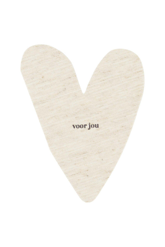 Zusss | Wenskaart voor jou hartje linnen