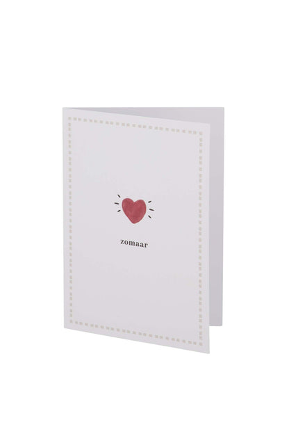 Zusss | Grußkarte genau wie diese, weiß/rot