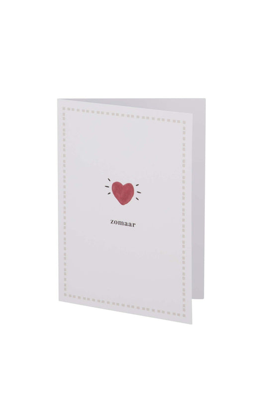 Zusss | Grußkarte genau wie diese, weiß/rot