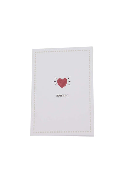 Zusss | Grußkarte genau wie diese, weiß/rot