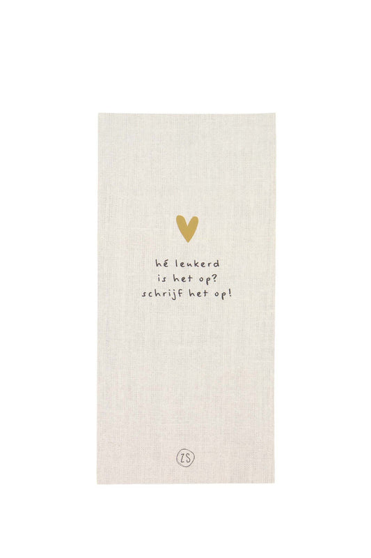 Zusss | Notitieblok boodschappen linnen
