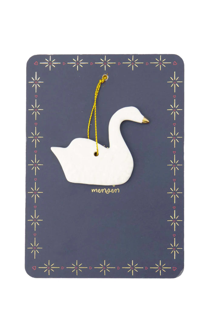 Zusss | Kersthanger keramiek Zwaan