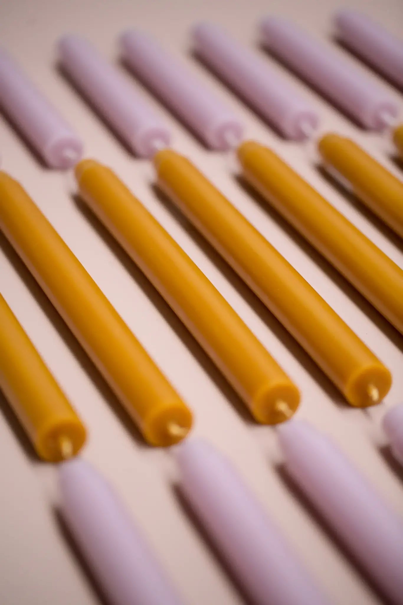 Rustiklys | Tischkerze 18 cm, antikviolett