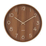 Karlsson | Wanduhr Reines Dunkelbraun 40 cm