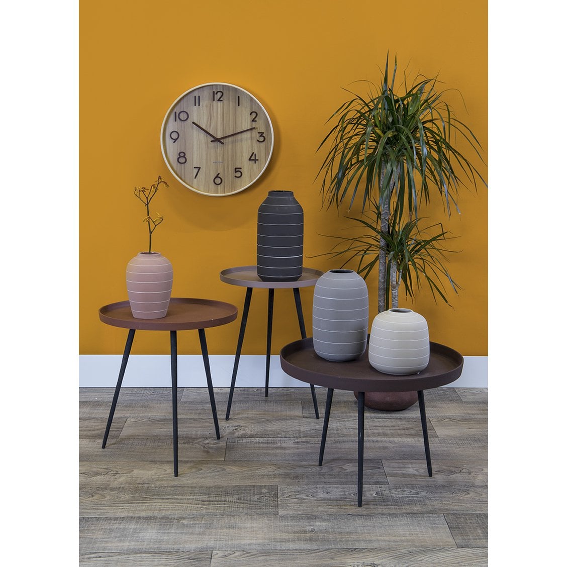 Karlsson Wandklok Puur eiken 40cm
