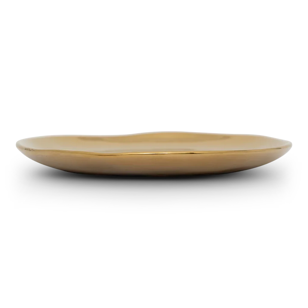 Urban Nature Culture Good Morning bord Ø14 cm goud | Set van 4