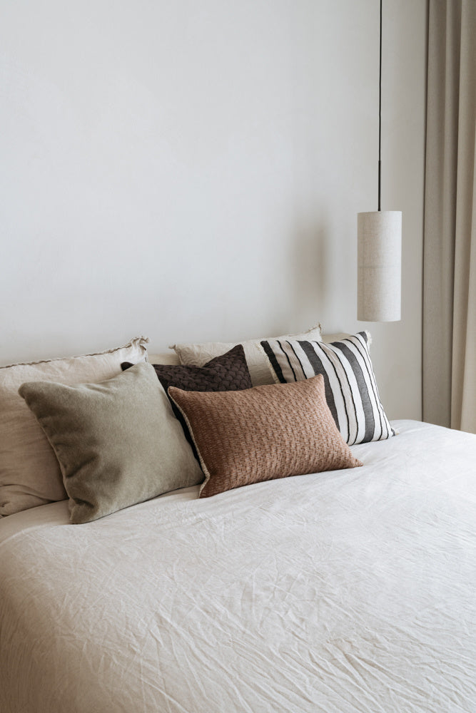 Studio Femme Home Sierkussenhoes Olivia bruin ecru
