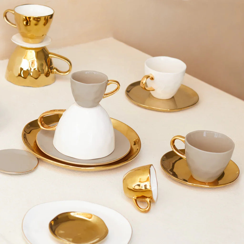 Urban Nature Culture Good Morning cup Coffee Ø8 cm Wit | Set van 4