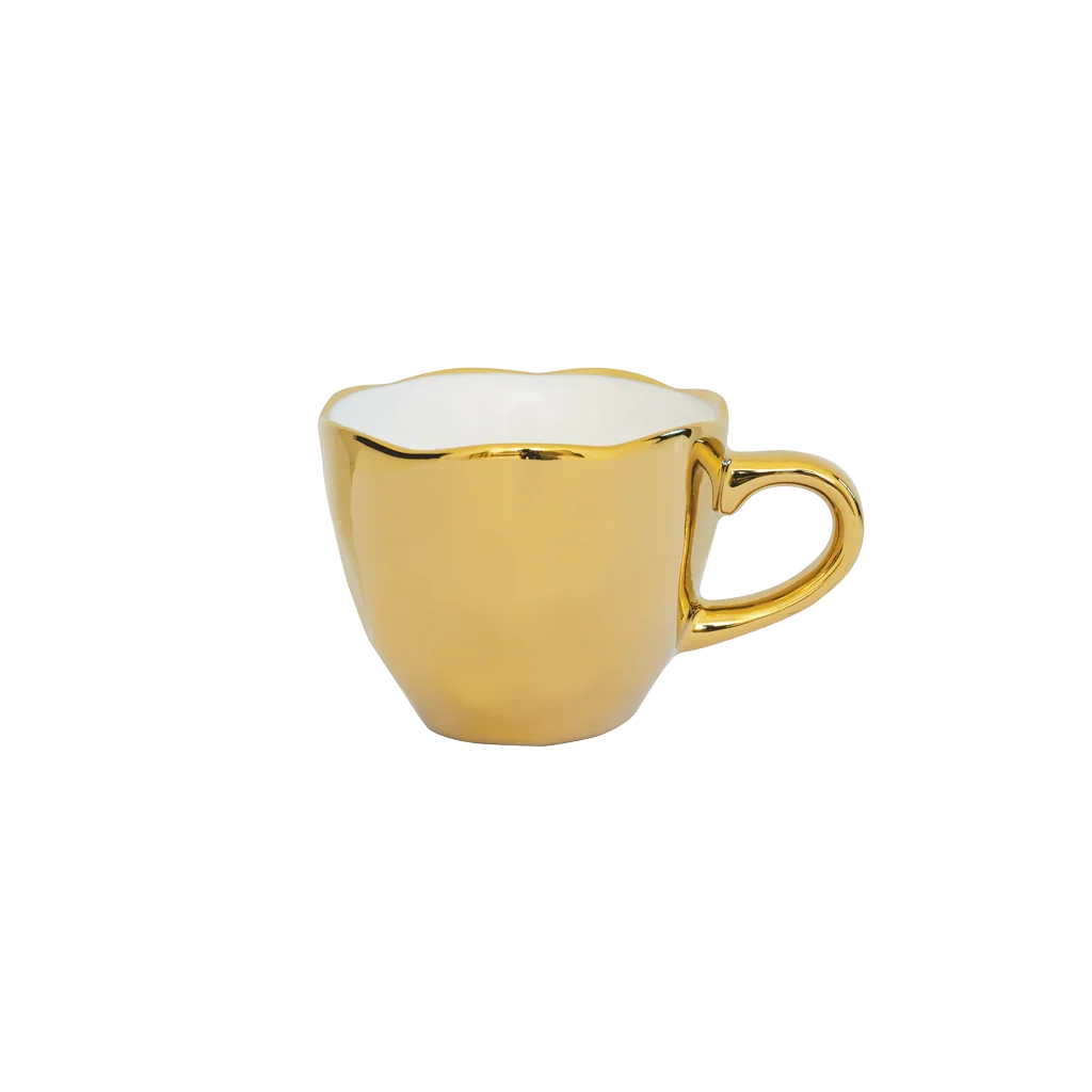 UNC | Good Morning Espressokopjes goud Set 4 stuks