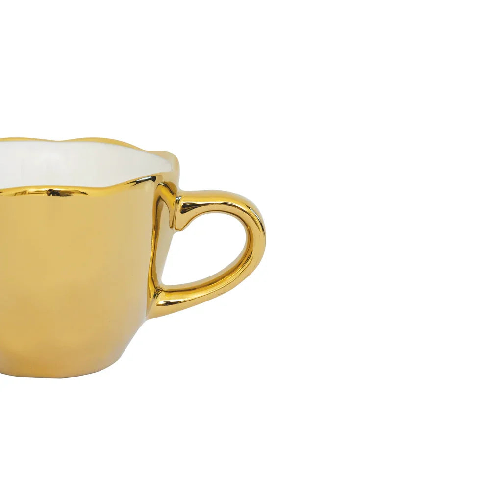 UNC | Good Morning Espressokopjes goud Set 4 stuks