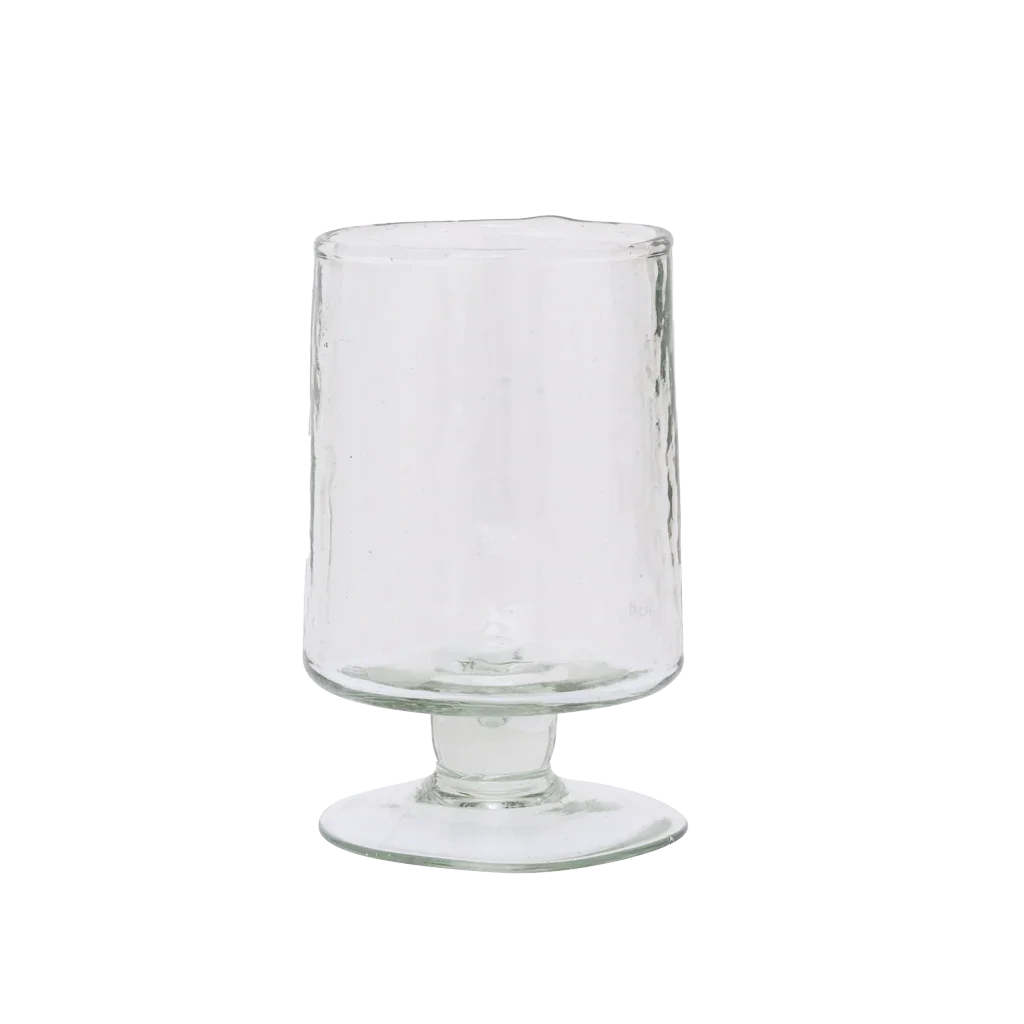 Urban Nature Culture Wijnglas Hammered Transparant - Set van 4