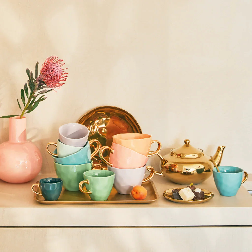 Urban Nature Culture Good Morning cup Cappuccino / Tea Ø11 cm Lila | set van 4