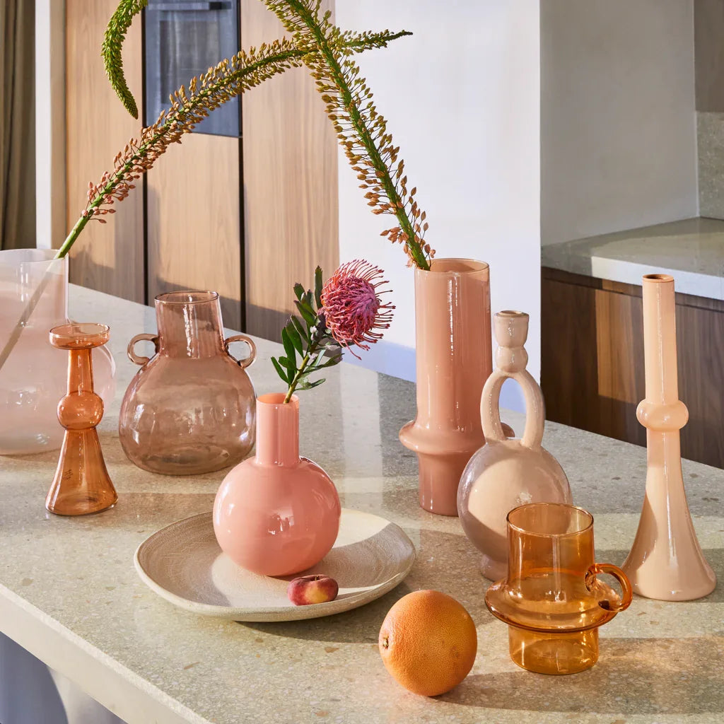 Urban Nature Culture Vaas recycled glas roze