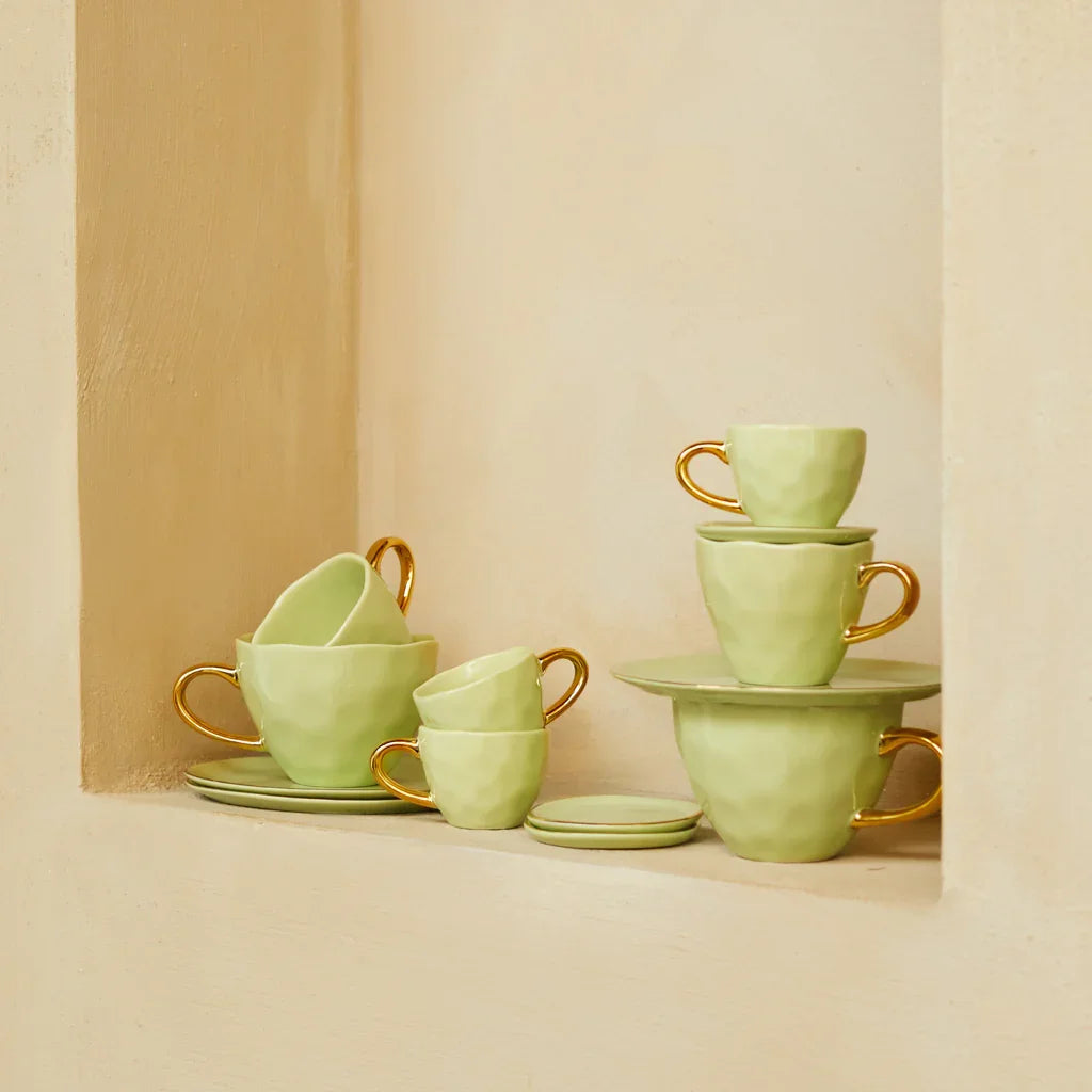 UNC | Good Morning Espressokopjes Pale green Set 4 stuks