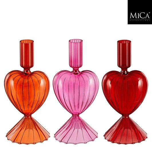 Stijl28 | Kandelaar hart assorti 20x8cm