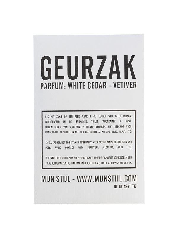 Mijn Stijl | Geurzakje White Cedar - Vetiver