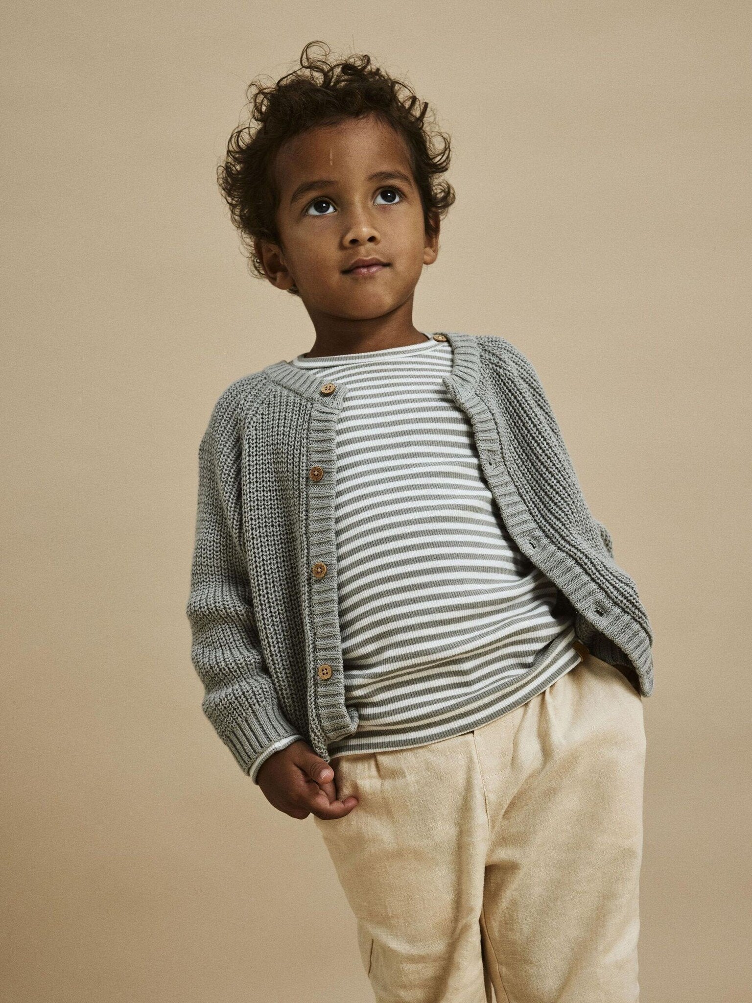 Lil Atelier | Cardigan Emlen Kalkstein NOOS