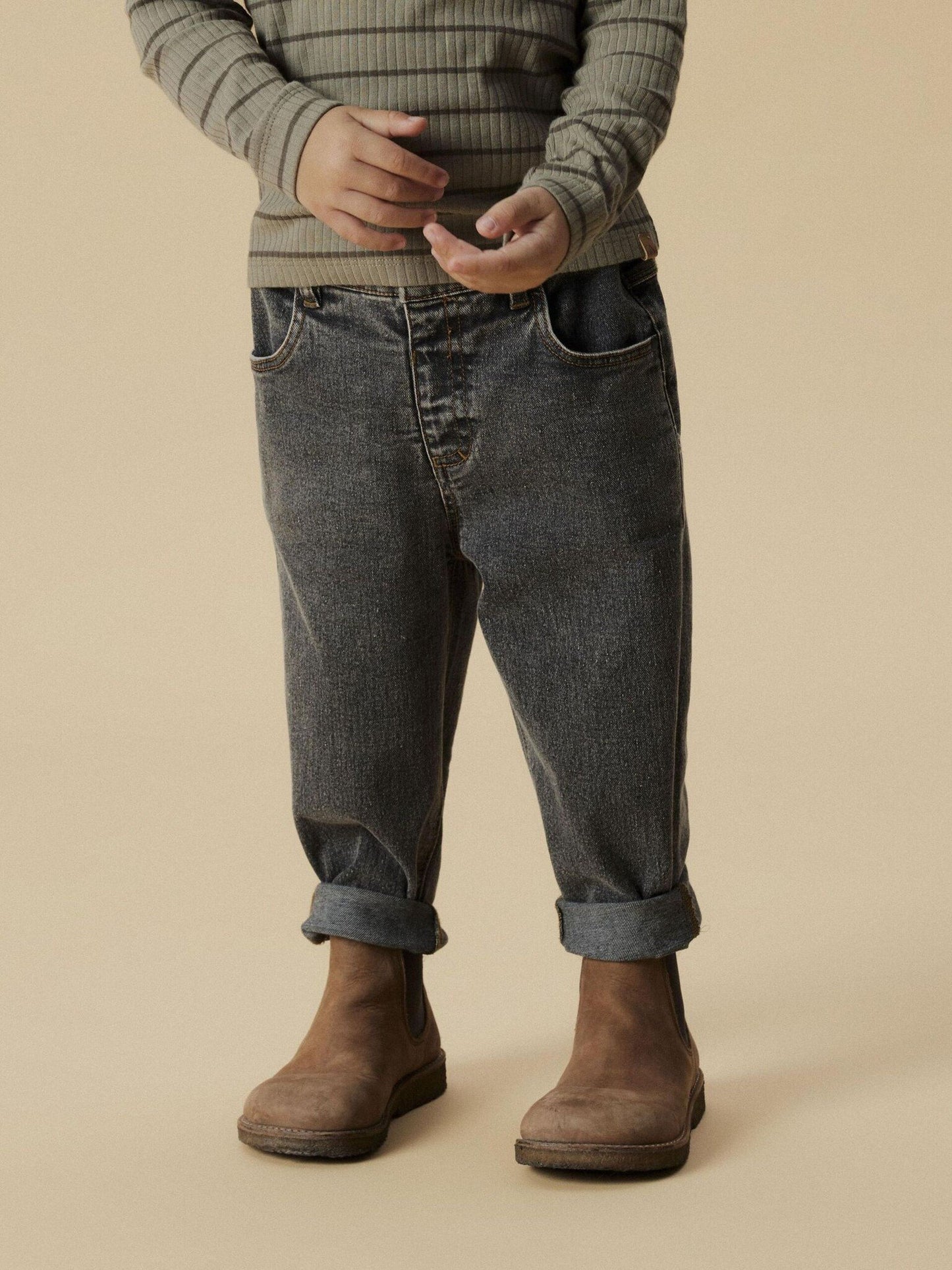 Lil Atelier | Hose Berlin Baggy Jeans, hellgrauer Denim