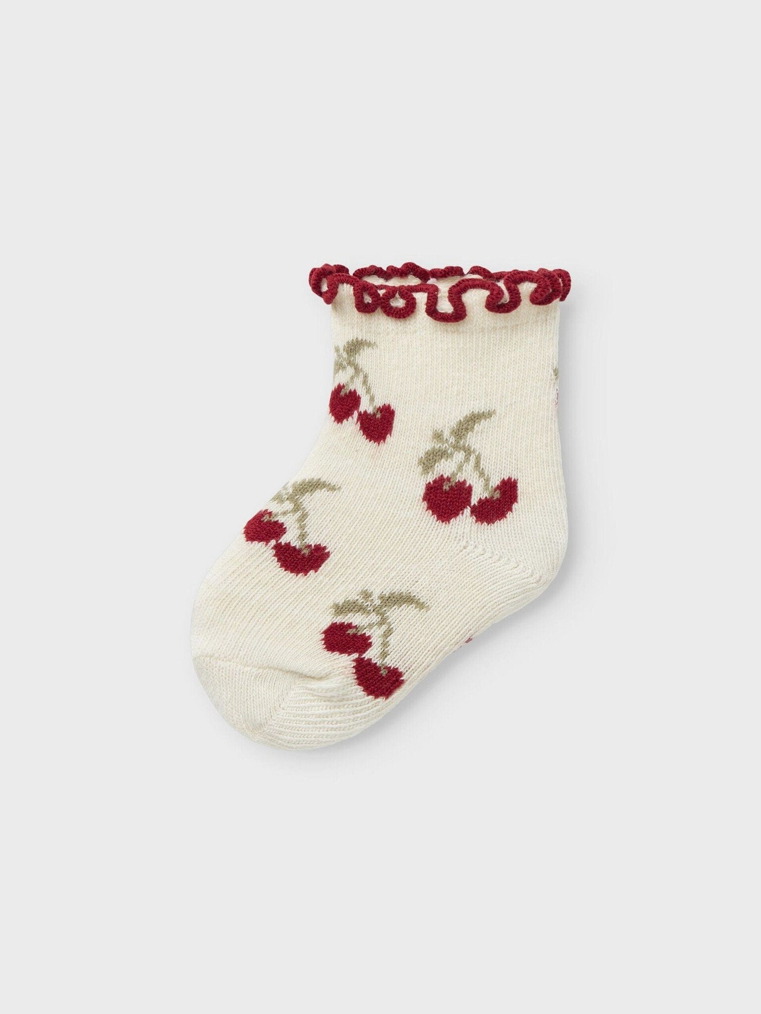 Lil Atelier | Babysocken mit Kirschmotiven