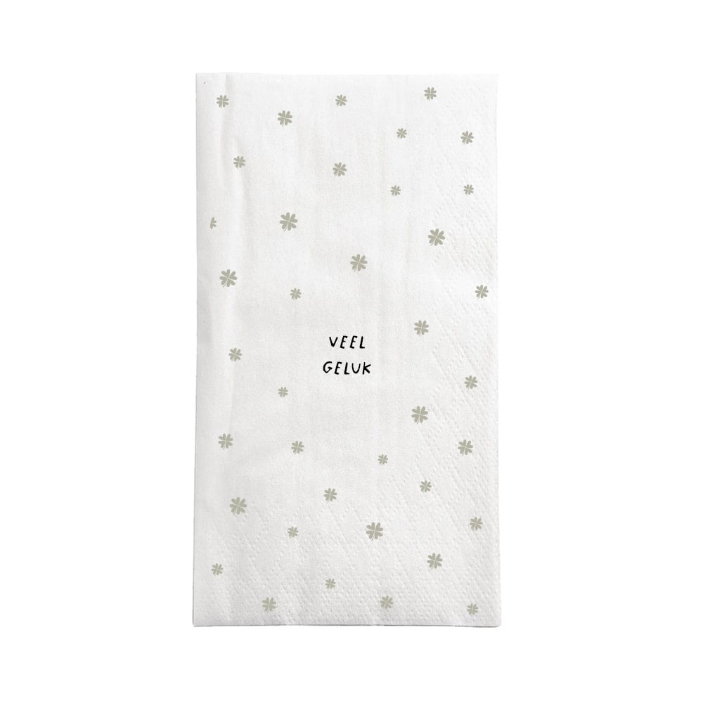 Zusss | Servetten rechthoek Veel geluk