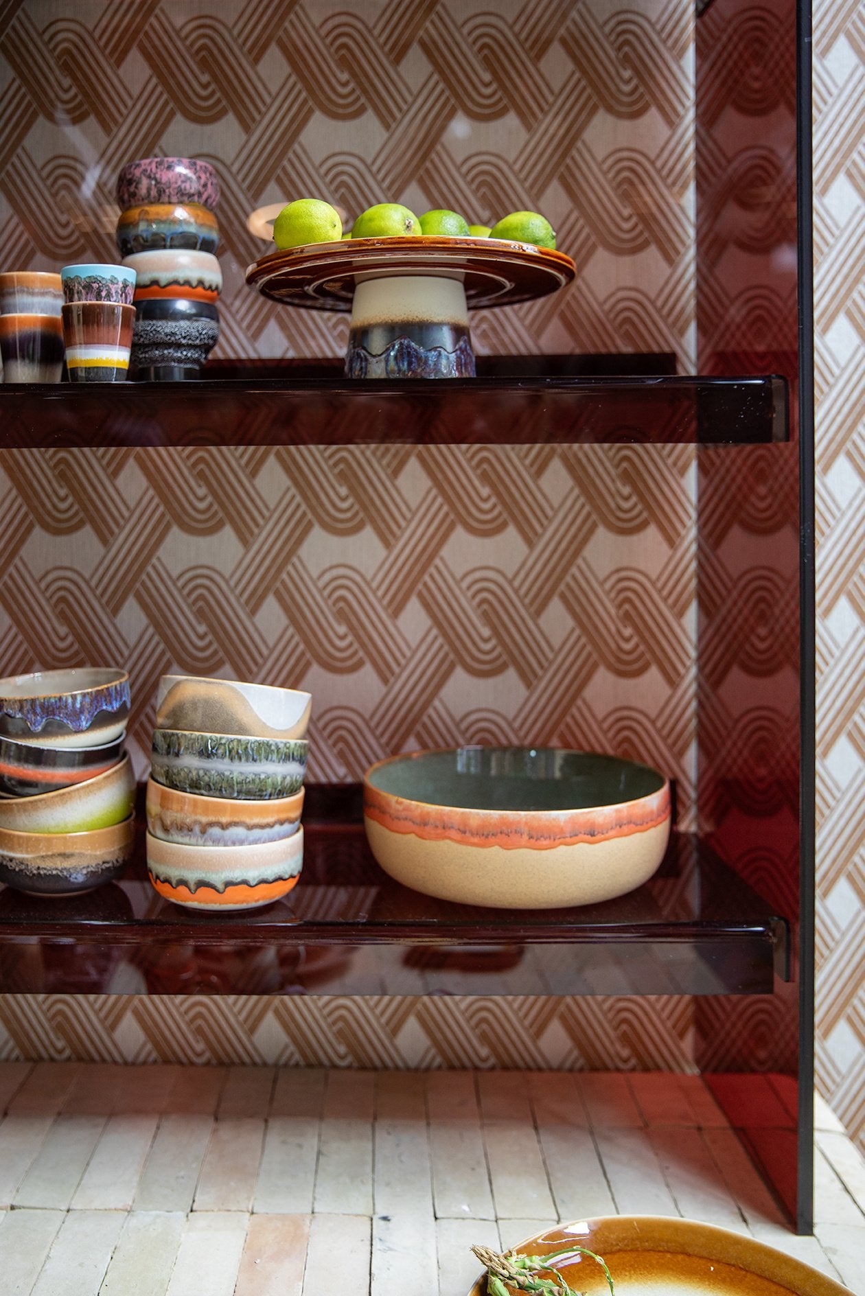 HK Living | 70's servies Taartschaal Orbit