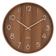 Karlsson | Wandklok Pure donkerbruin 60cm