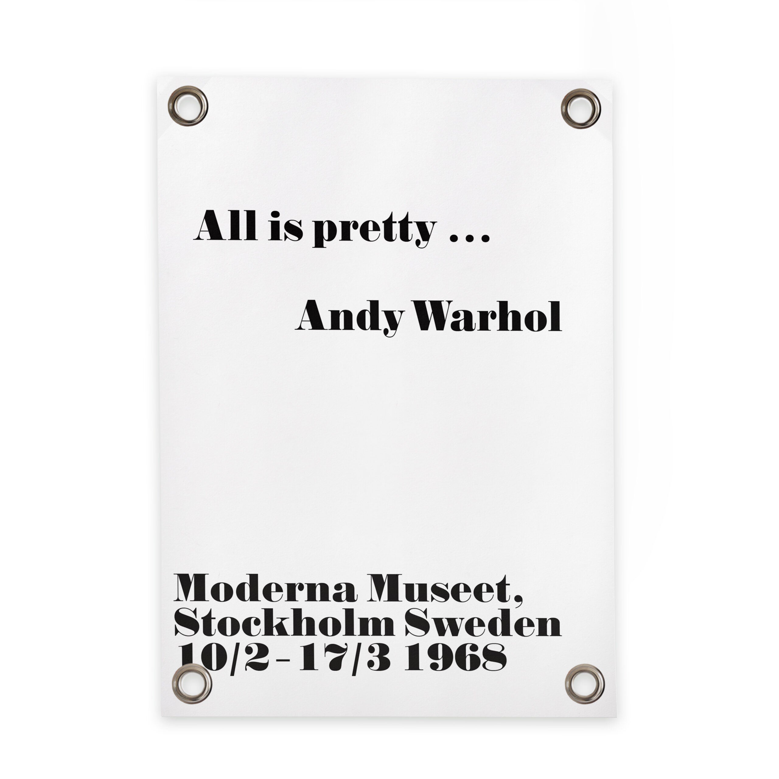 VM | Gartenposter von Andy Warhol – Alles ist schön