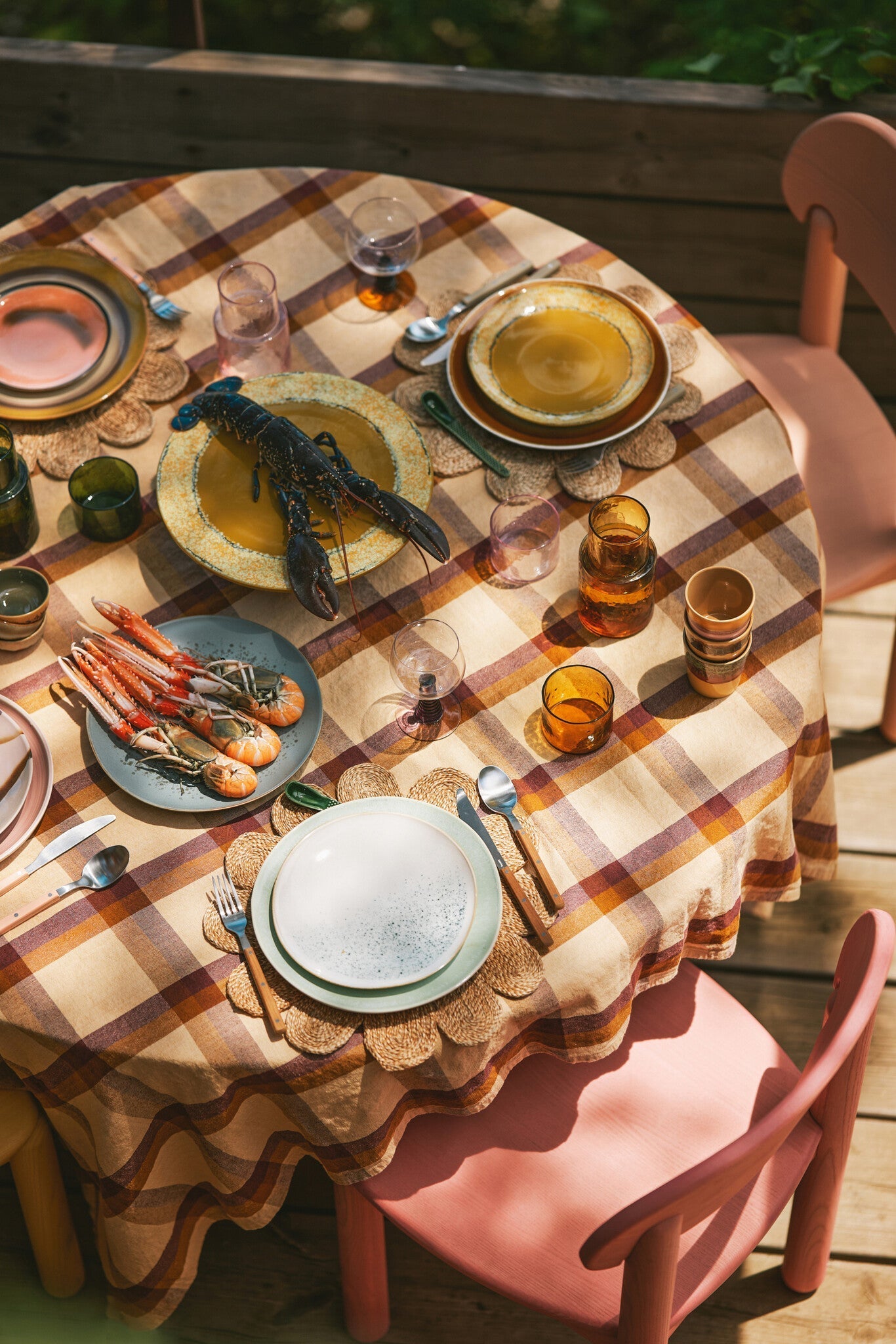 HK Living | 70's servies dinerbord Palms