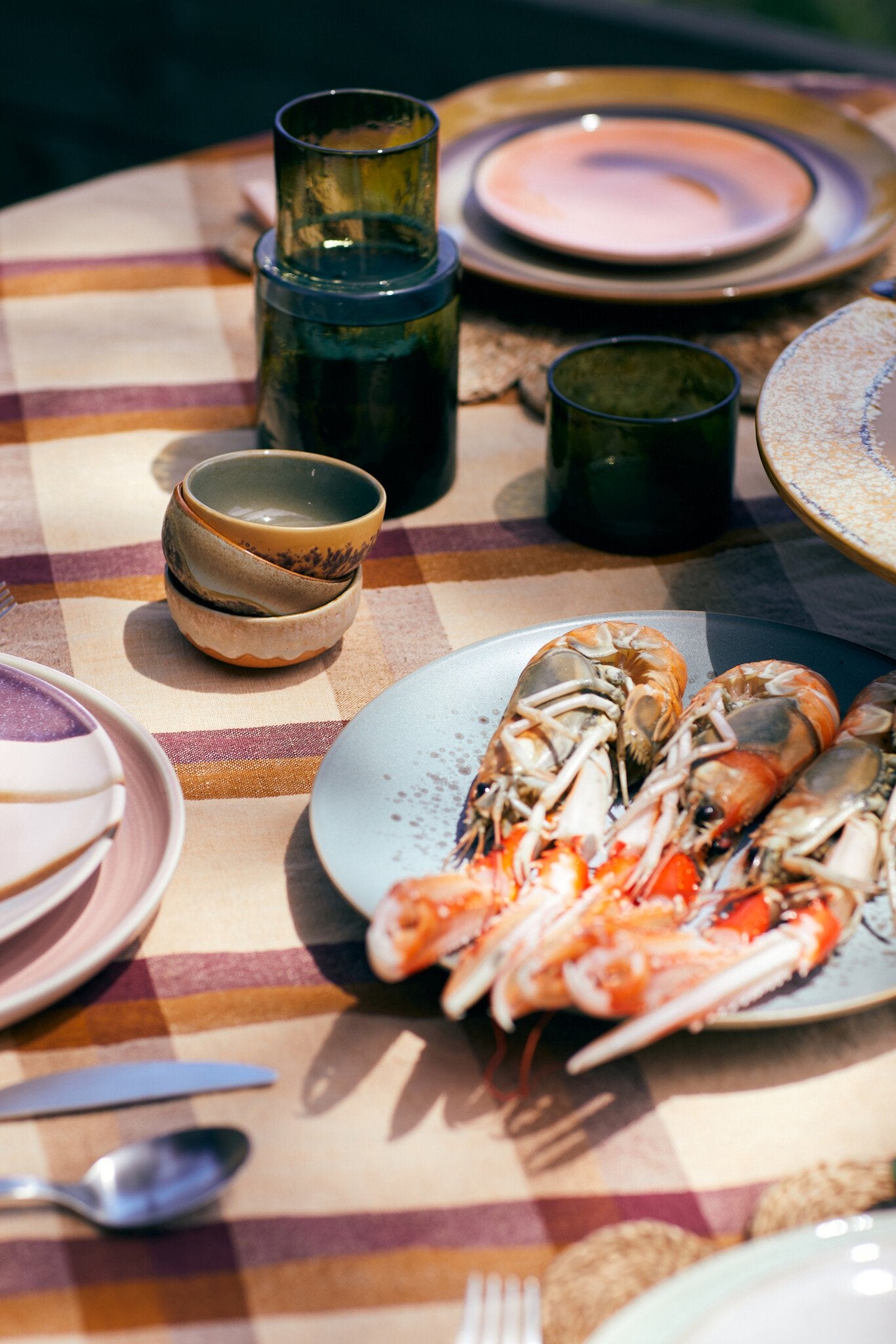 HK Living | 70's servies XS bowls marine set van 4